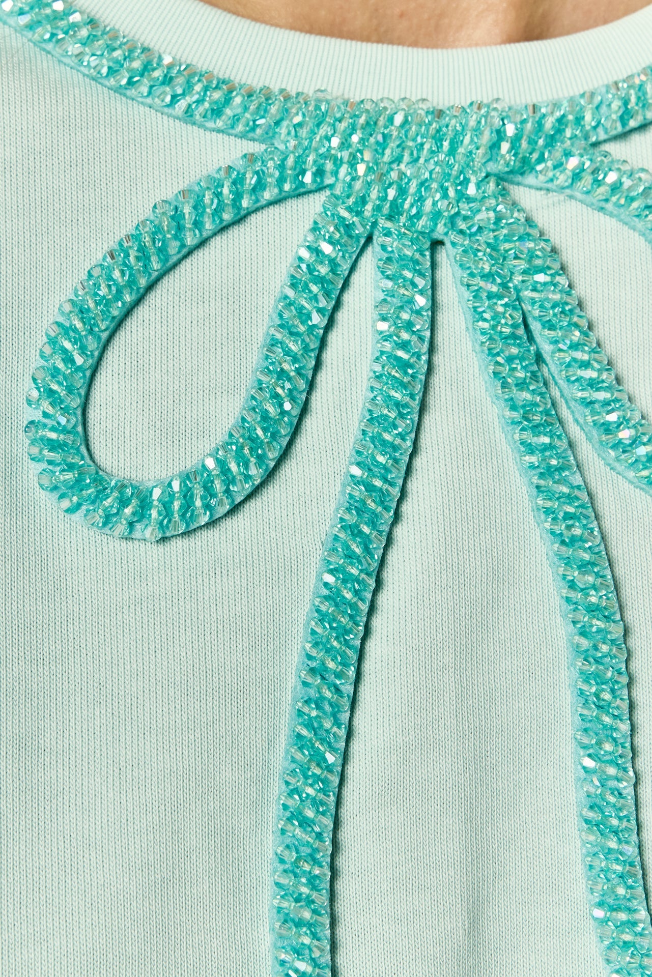 ENGLISH FACTORY - Beaded Bow Tee - T-SHIRTS available at Objectrare