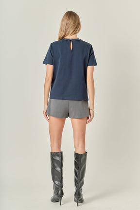 Beaded Bow Tee