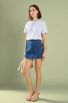 Beaded Bow Tee
