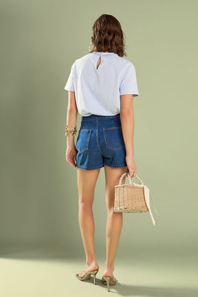 Beaded Bow Tee