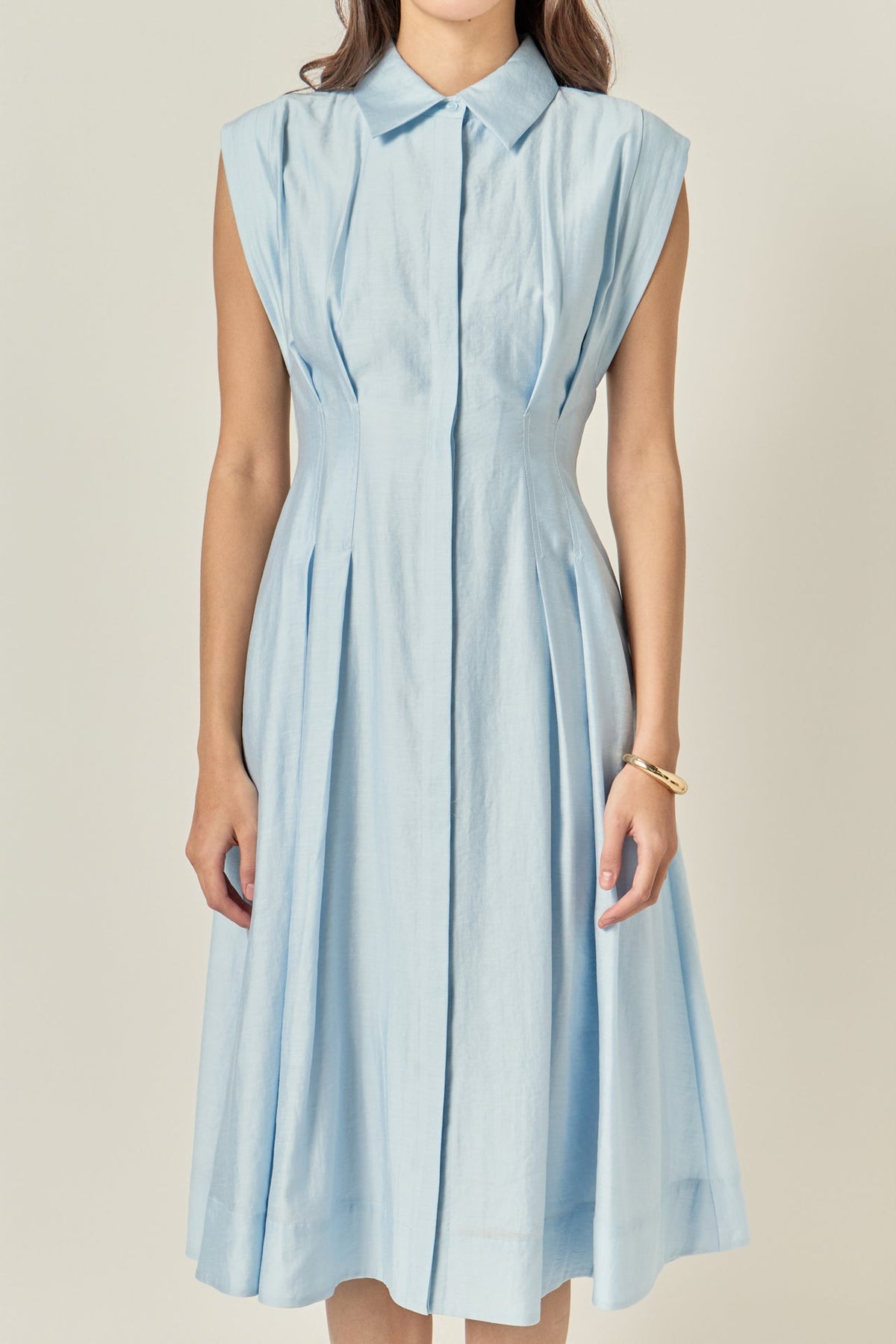 ENGLISH FACTORY - Contrast Stitch Midi Dress - DRESSES available at Objectrare