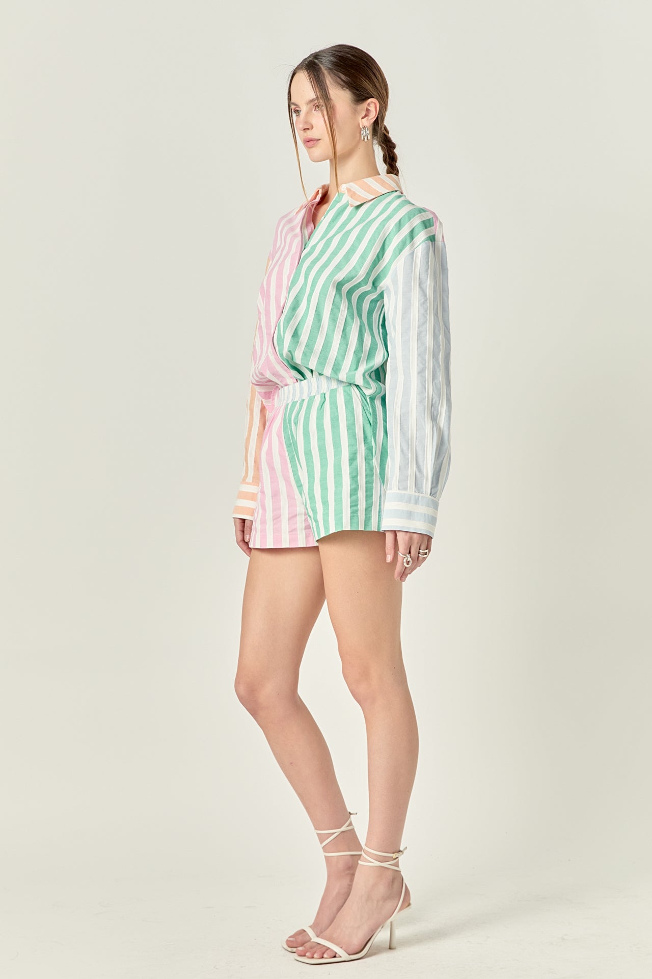 ENGLISH FACTORY - English Factory - Colorblock Stripe Shirt - SHIRTS & BLOUSES available at Objectrare