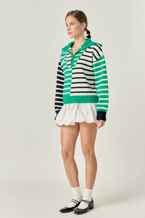 ENGLISH FACTORY - Multi Stripe Knit - SWEATERS & KNITS available at Objectrare