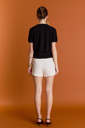 Vivienne Short Sleeve Textured Cardigan