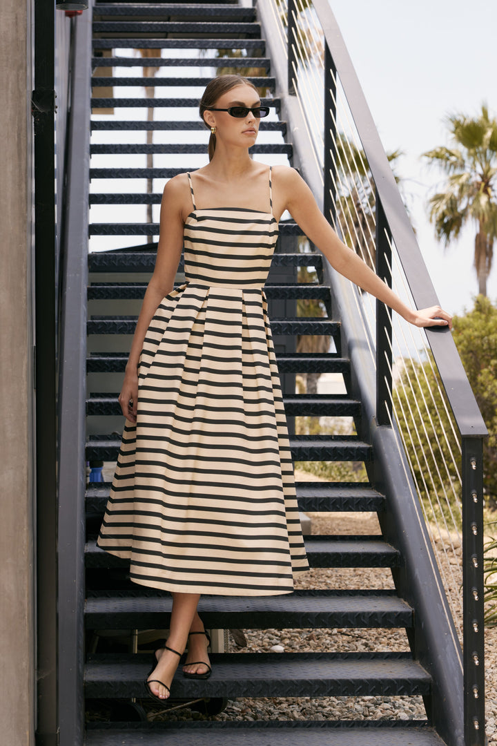 english factory embroidered swiss dot maxi dress English Factory