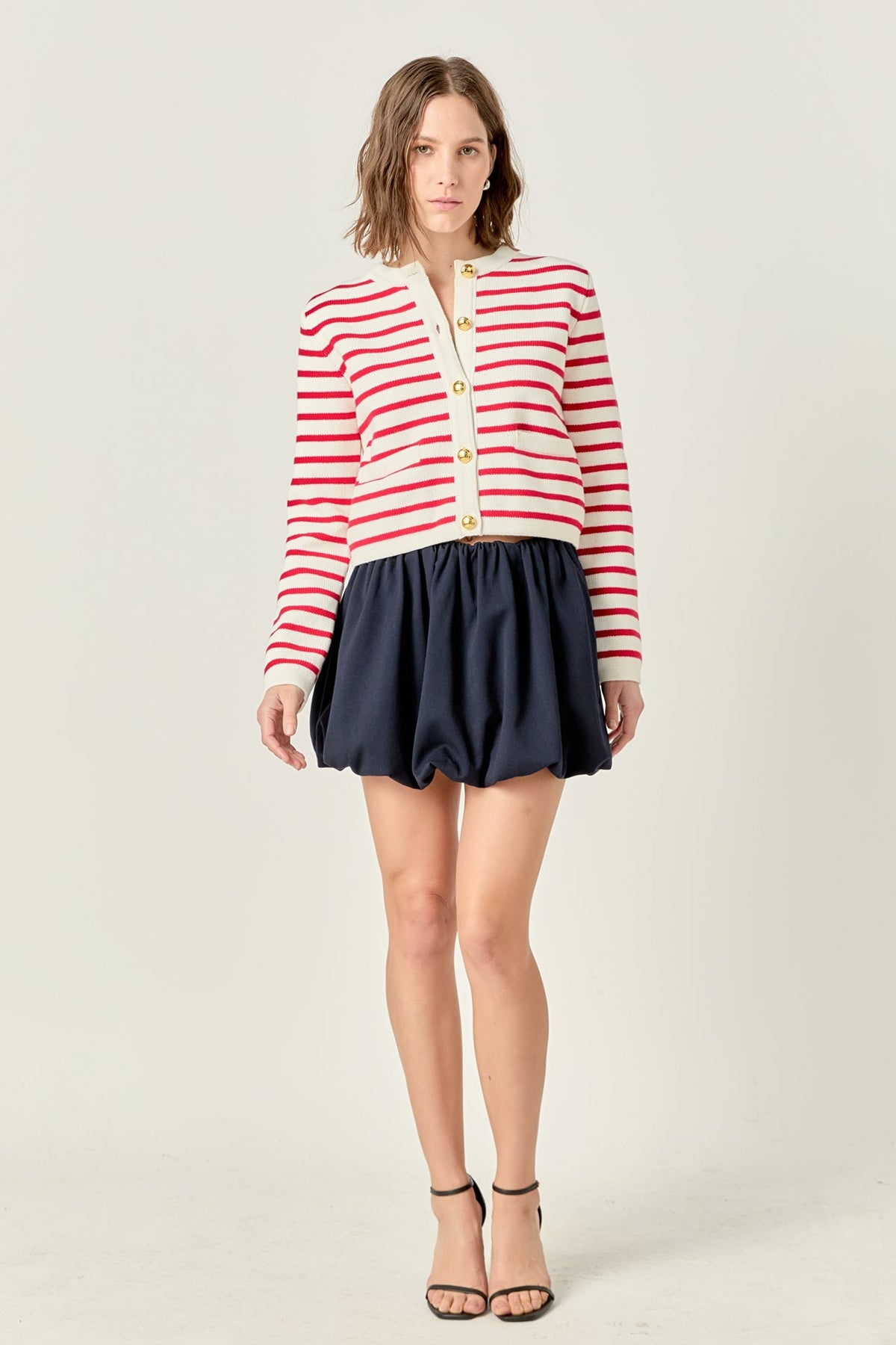 ENGLISH FACTORY - Stripe Cardigan - SWEATERS & KNITS available at Objectrare