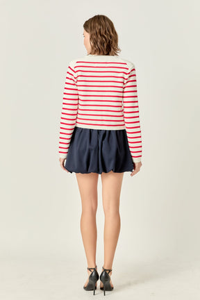 ENGLISH FACTORY - English Factory - Stripe Cardigan - SWEATERS & KNITS available at Objectrare