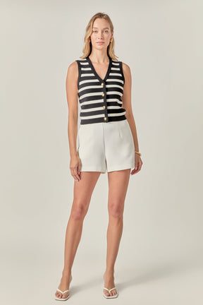 ENGLISH FACTORY - Knit Vest - TOPS available at Objectrare