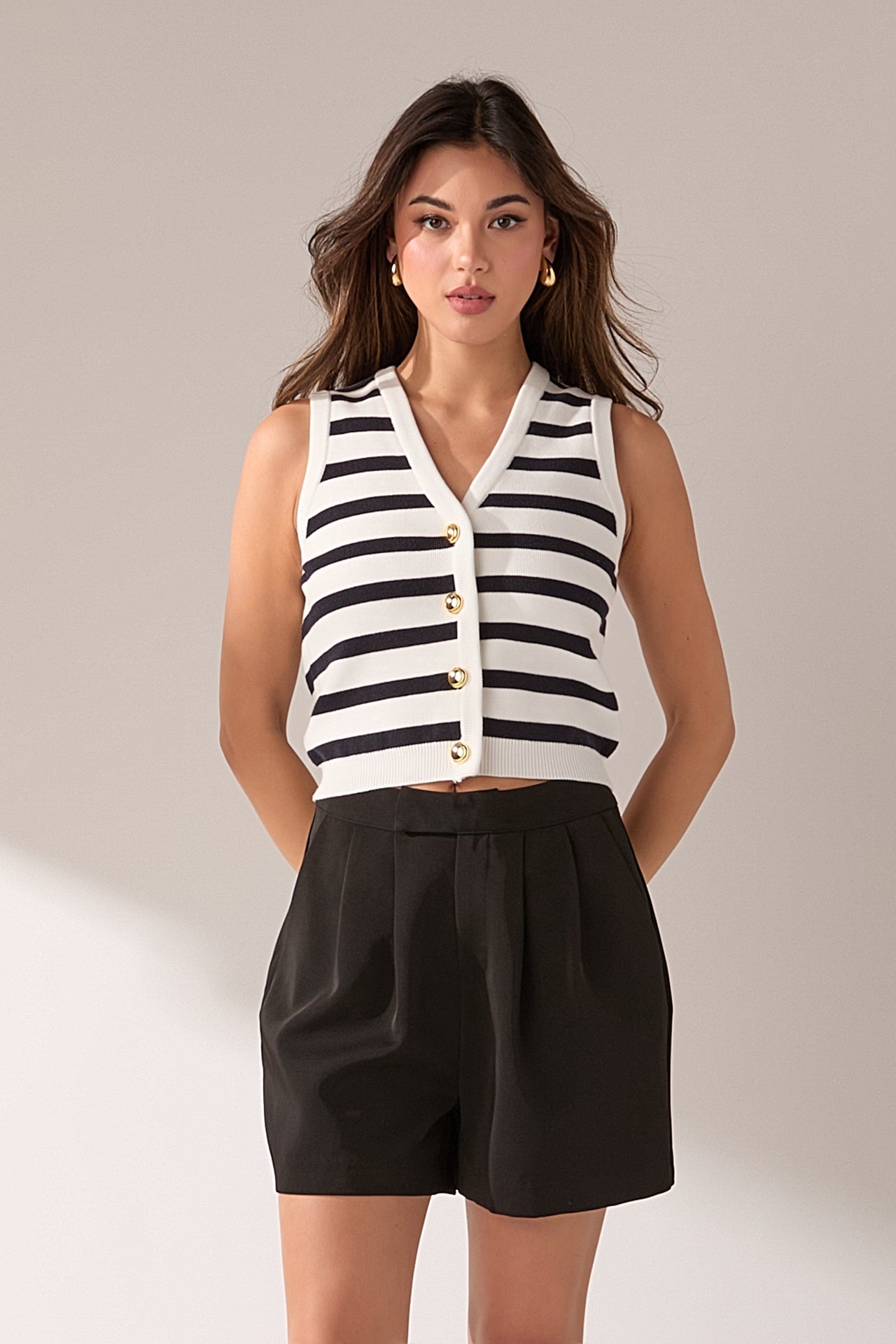 ENGLISH FACTORY - Knit Vest - TOPS available at Objectrare