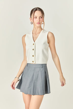 ENGLISH FACTORY - Knit Vest - TOPS available at Objectrare