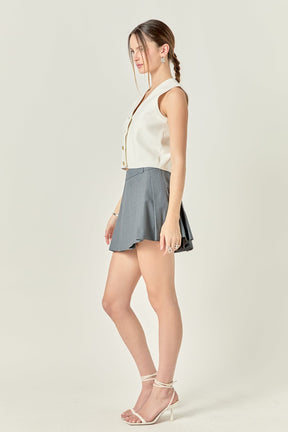 ENGLISH FACTORY - Knit Vest - TOPS available at Objectrare