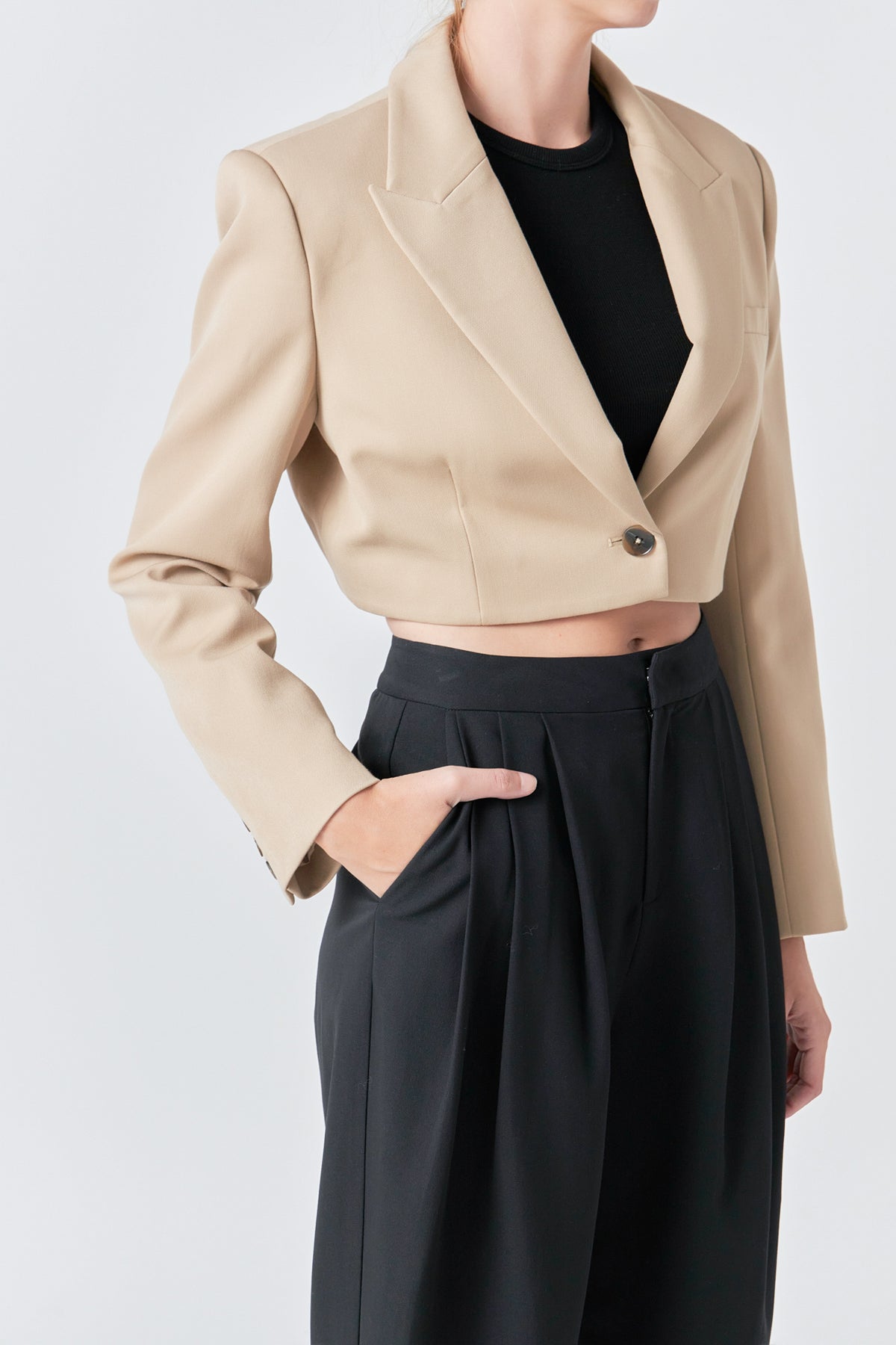 GREY LAB - Cropped Jacket - JACKETS available at Objectrare