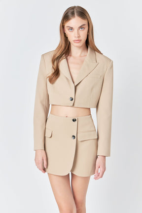 GREY LAB - Cropped Jacket - JACKETS available at Objectrare