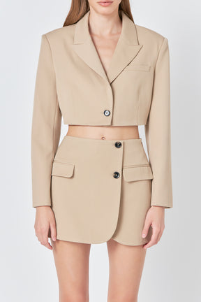 GREY LAB - Cropped Jacket - JACKETS available at Objectrare