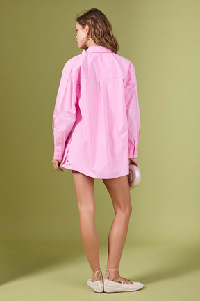 ENGLISH FACTORY - The Sienna Scallop Shirt - TOPS available at Objectrare