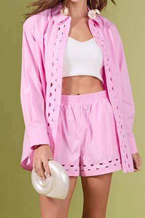 ENGLISH FACTORY - The Sienna Scallop Shirt - TOPS available at Objectrare