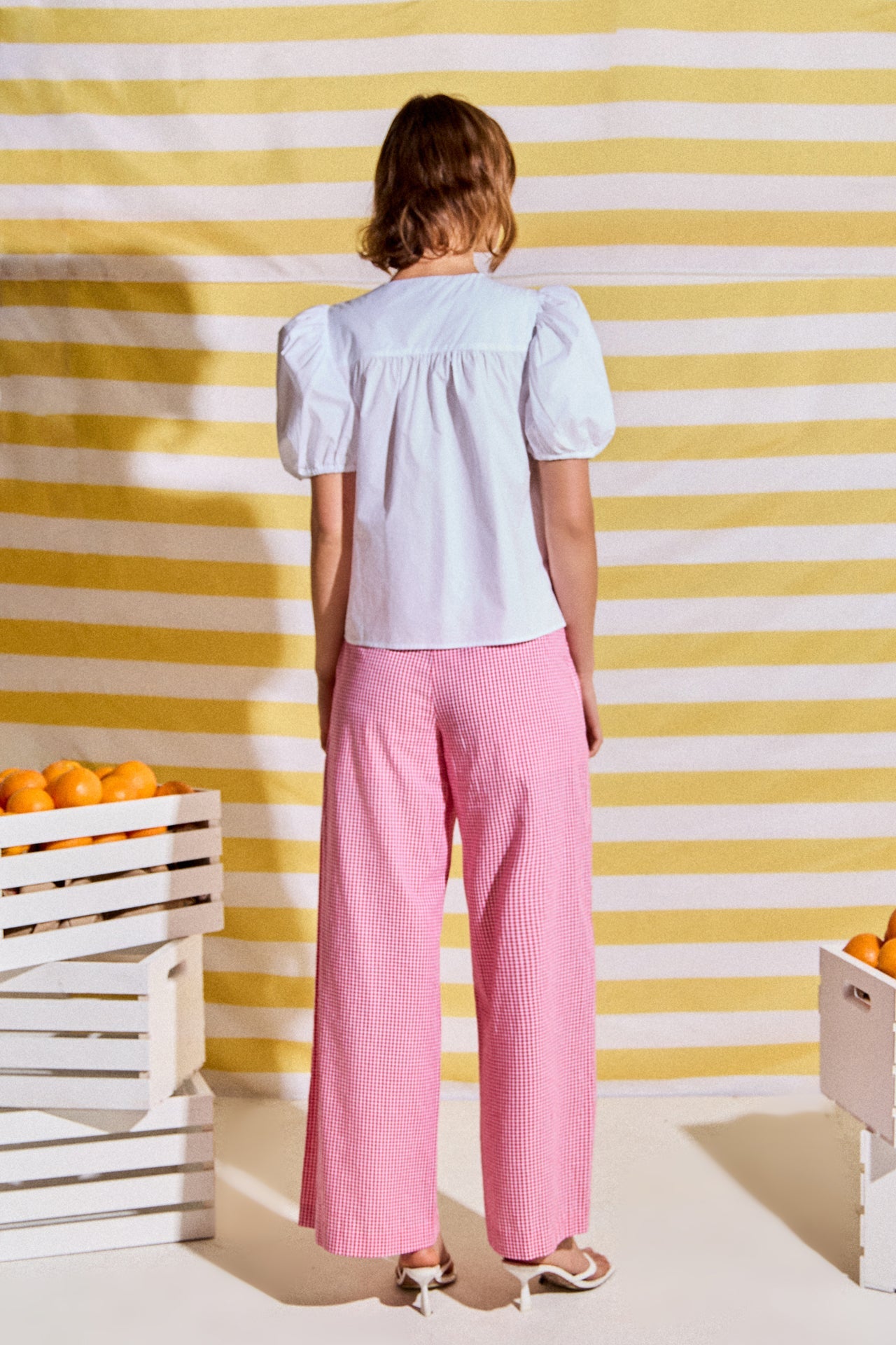 Sweet Stitched Bow Blouse