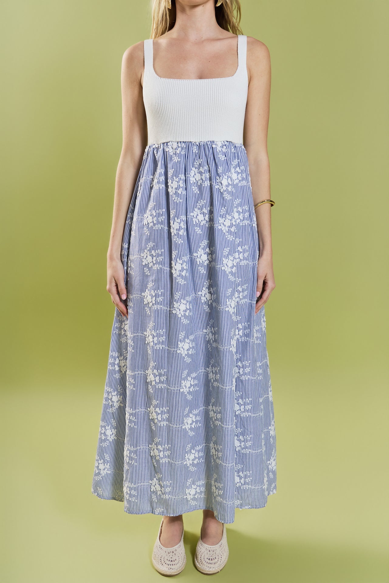 ENGLISH FACTORY - Charlotte Mixed Media Midi Dress - DRESSES available at Objectrare