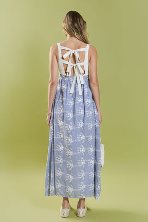 ENGLISH FACTORY - Charlotte Mixed Media Midi Dress - DRESSES available at Objectrare