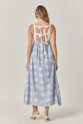 ENGLISH FACTORY - The Charlotte Mixed Media Midi Dress - DRESSES available at Objectrare