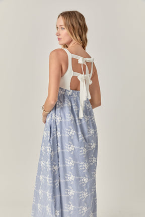ENGLISH FACTORY - The Charlotte Mixed Media Midi Dress - DRESSES available at Objectrare