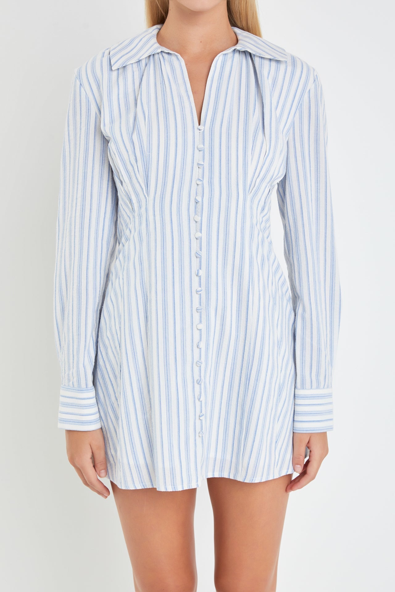 ENGLISH FACTORY - English Factory - Collar Shirt Mini Dress - DRESSES available at Objectrare