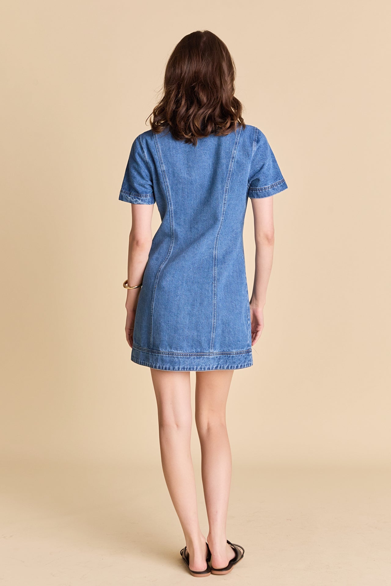 ENGLISH FACTORY - Classic Denim Mini Dress - DRESSES available at Objectrare