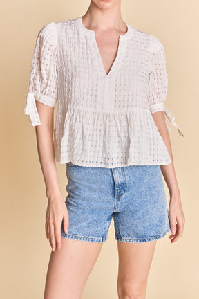 ENGLISH FACTORY - The Clara Peplum Top - TOPS available at Objectrare