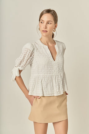 The Clara Peplum Top