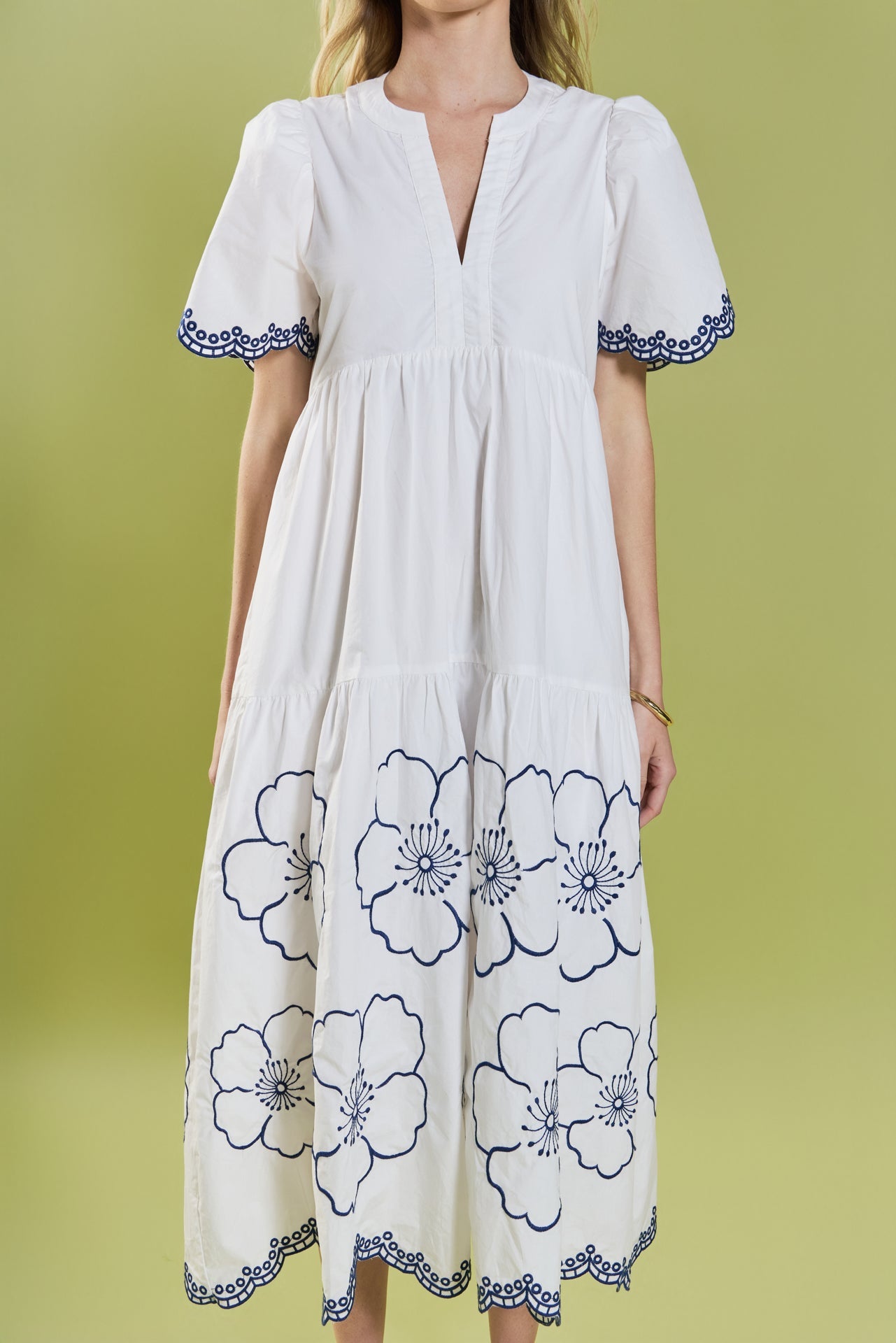 ENGLISH FACTORY - Blossom Edge Midi Dress - DRESSES available at Objectrare
