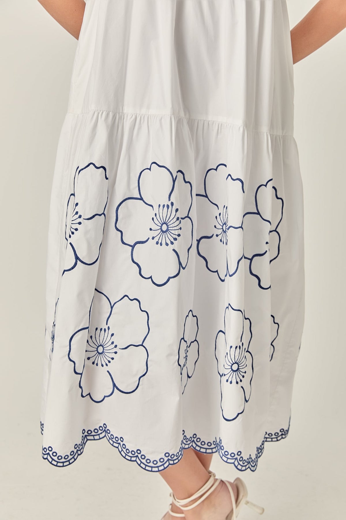 ENGLISH FACTORY - Blossom Edge Midi Dress - DRESSES available at Objectrare