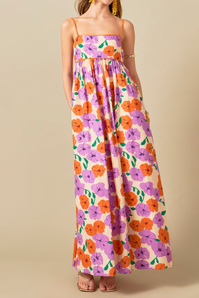 ENGLISH FACTORY - Print Empire Waist Maxi Dress - DRESSES available at Objectrare