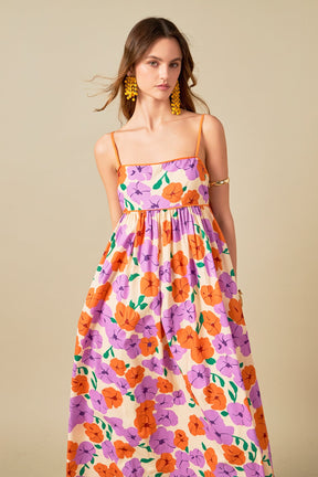 ENGLISH FACTORY - Print Empire Waist Maxi Dress - DRESSES available at Objectrare