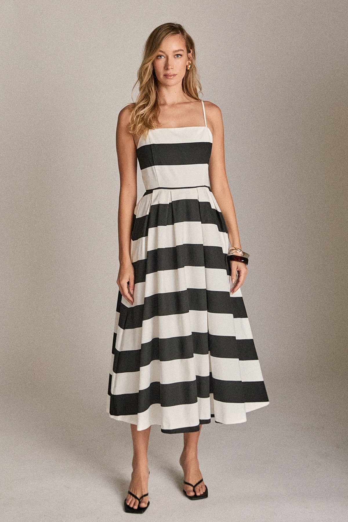 The Eloise Striped Midi Dress