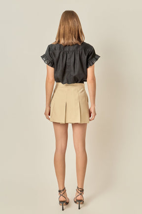 ENGLISH FACTORY - Linen Ruffle Shirt - SHIRTS & BLOUSES available at Objectrare