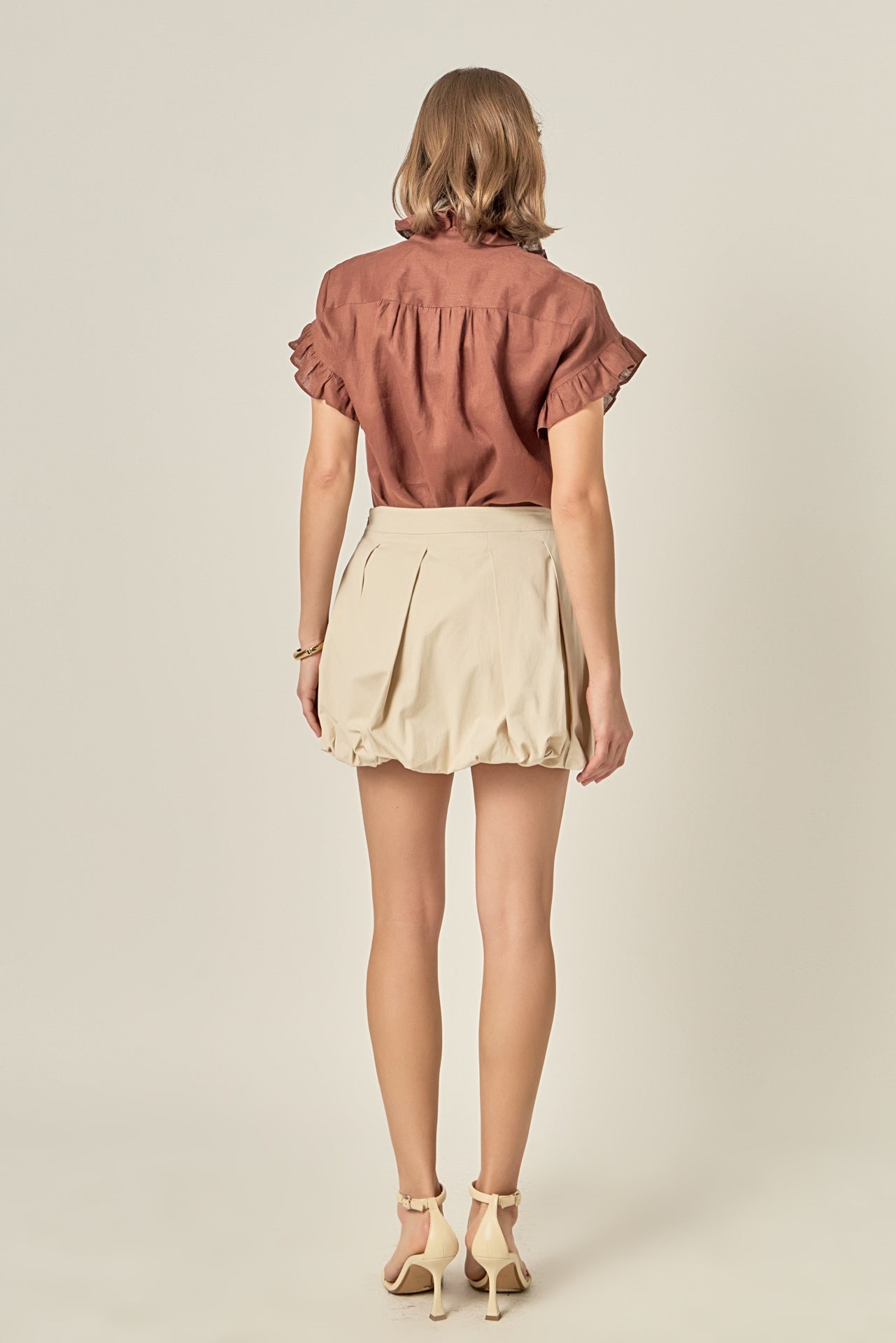 ENGLISH FACTORY - Linen Ruffle Shirt - SHIRTS & BLOUSES available at Objectrare