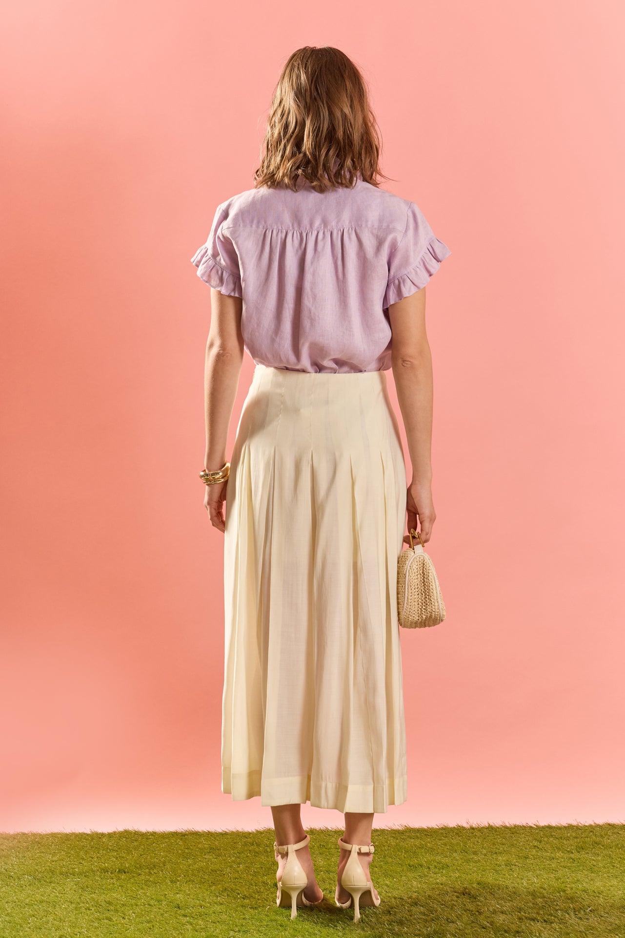 ENGLISH FACTORY - Linen Ruffle Shirt - SHIRTS & BLOUSES available at Objectrare