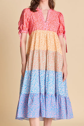 ENGLISH FACTORY - The Tiered Bloom Midi Dress - DRESSES available at Objectrare