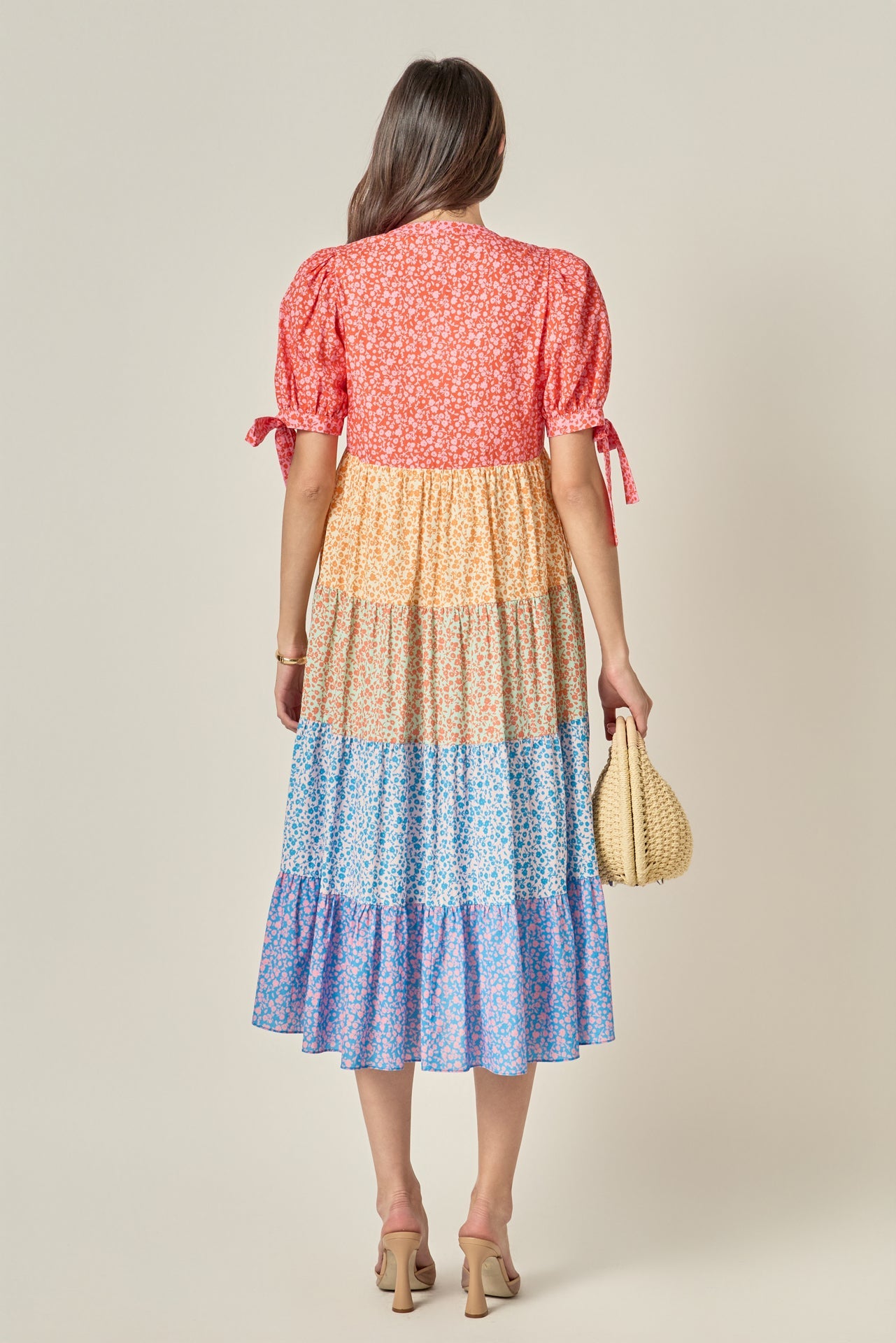 ENGLISH FACTORY - Tiered Bloom Midi Dress - DRESSES available at Objectrare