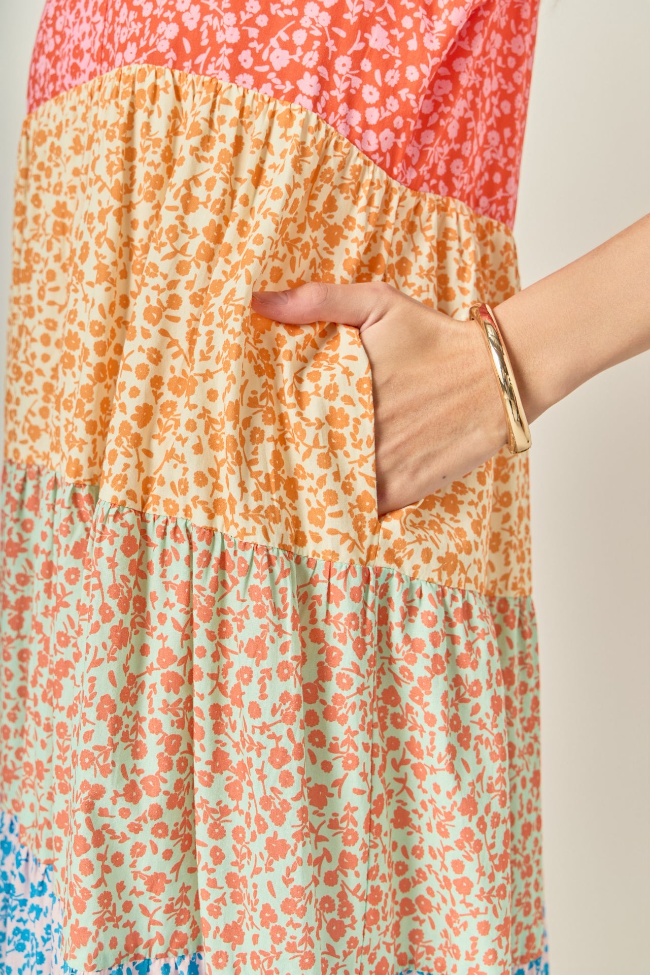 ENGLISH FACTORY - Tiered Bloom Midi Dress - DRESSES available at Objectrare