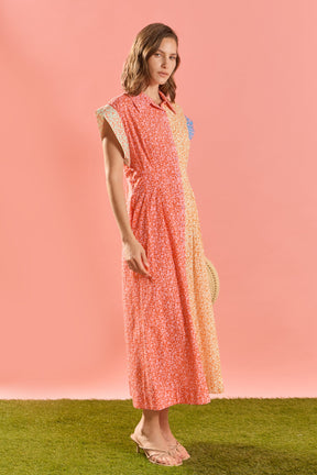 ENGLISH FACTORY - Bloom Block Midi Dress - DRESSES available at Objectrare