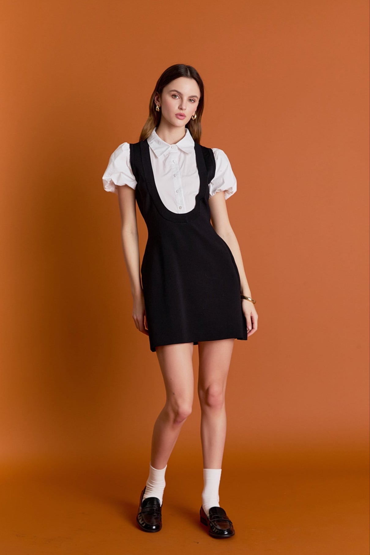 ENGLISH FACTORY - Mixed Media Mini Dress - DRESSES available at Objectrare