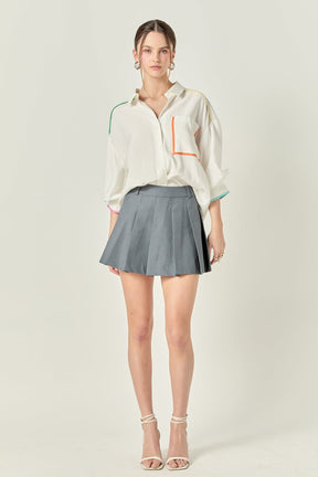 ENGLISH FACTORY - English Factory - Anne Colorblock Shirt - SHIRTS & BLOUSES available at Objectrare