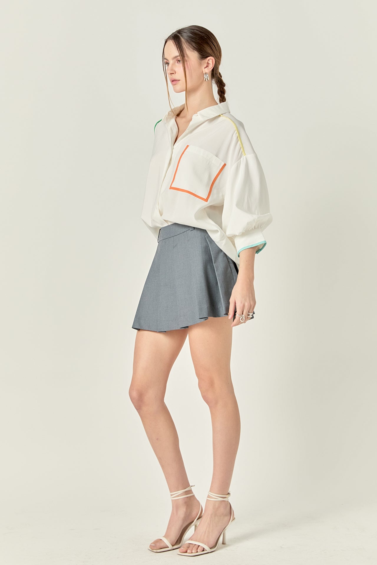 ENGLISH FACTORY - English Factory - Anne Colorblock Shirt - SHIRTS & BLOUSES available at Objectrare