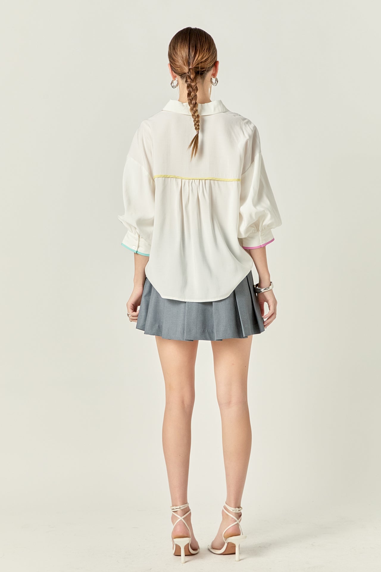 ENGLISH FACTORY - English Factory - Anne Colorblock Shirt - SHIRTS & BLOUSES available at Objectrare