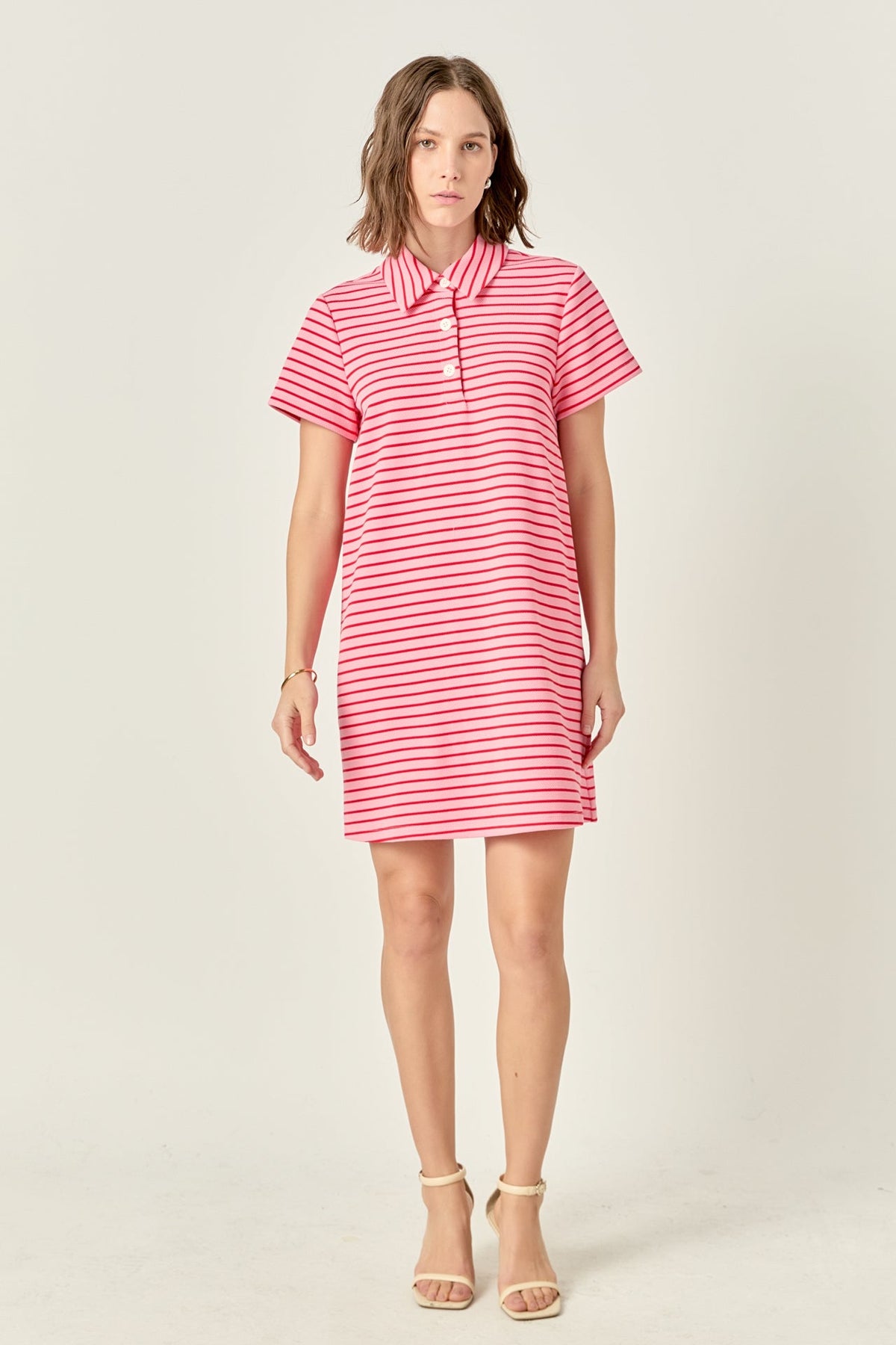 ENGLISH FACTORY - Lauren Stretch Striped Mini Dress - DRESSES available at Objectrare