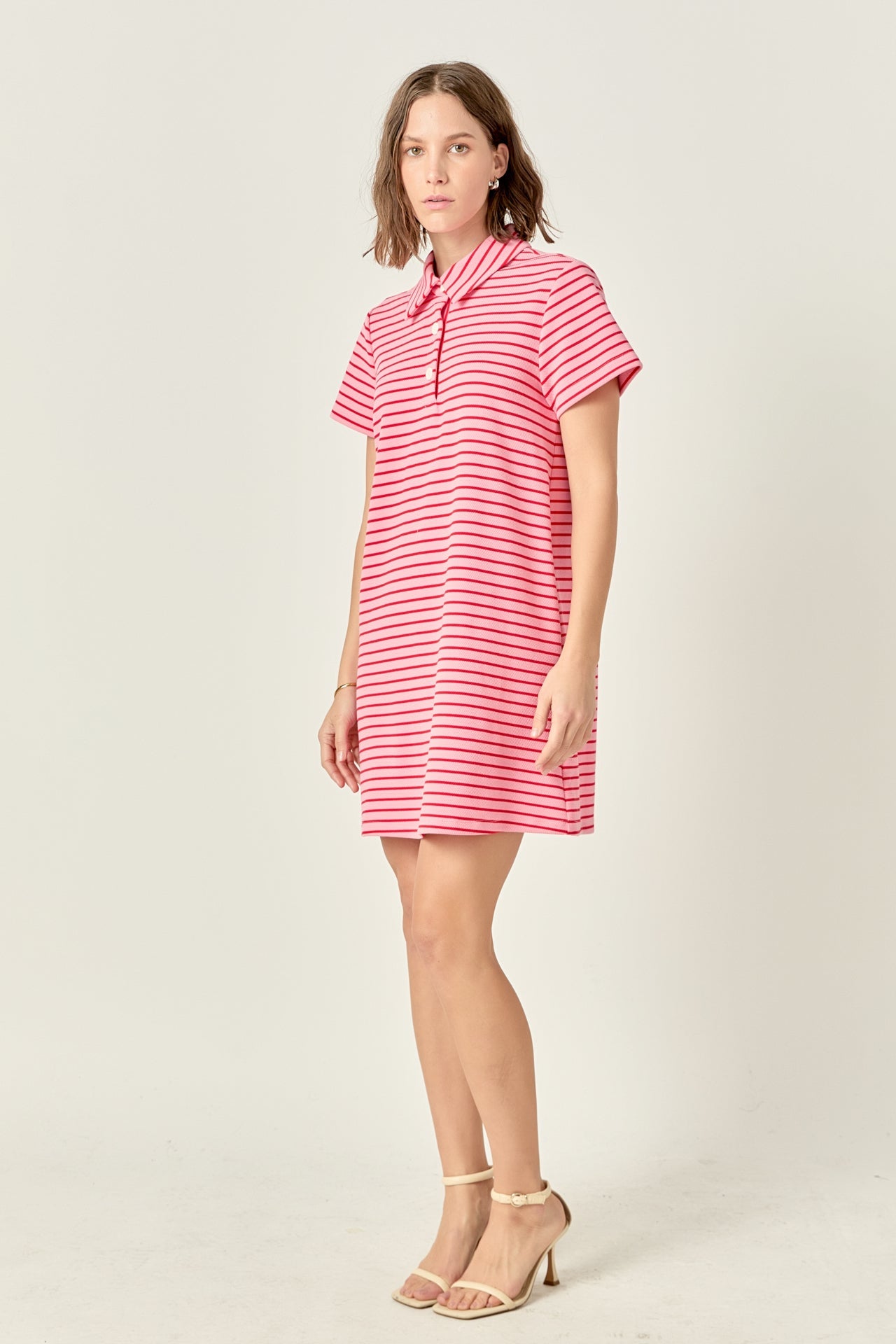 ENGLISH FACTORY - English Factory - Lauren Stretch Striped Mini Dress - DRESSES available at Objectrare