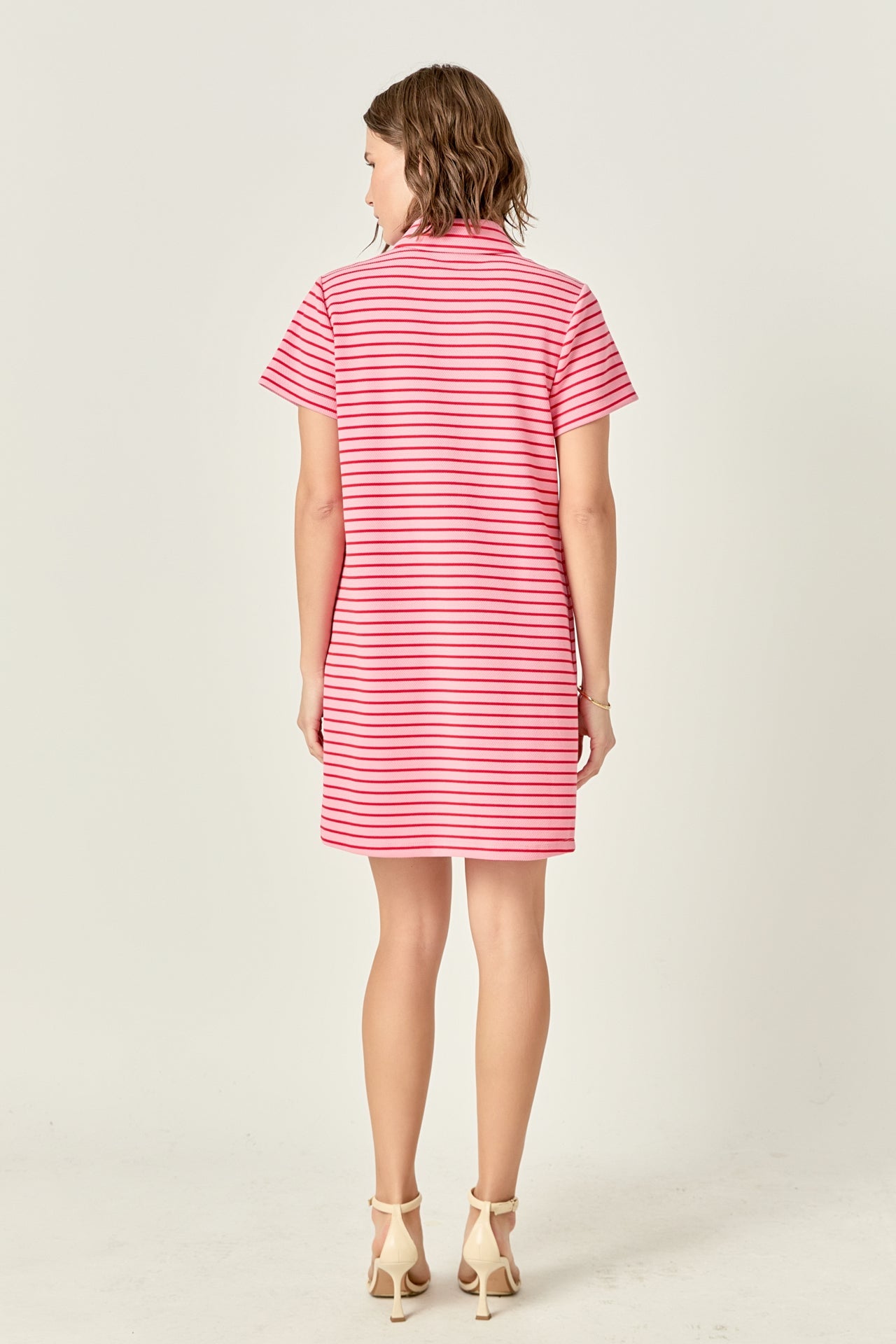 ENGLISH FACTORY - English Factory - Lauren Stretch Striped Mini Dress - DRESSES available at Objectrare