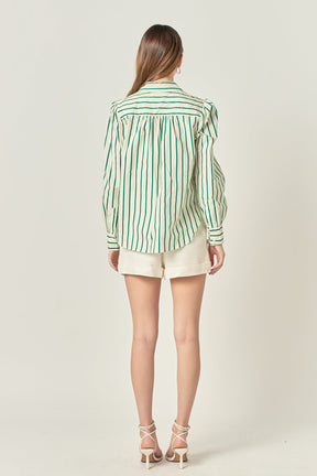 Stripe Shirt in Green