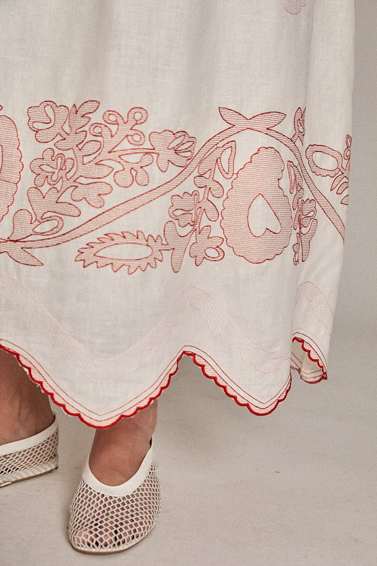 ENGLISH FACTORY - The Elodie Embroidered Maxi Dress - DRESSES available at Objectrare
